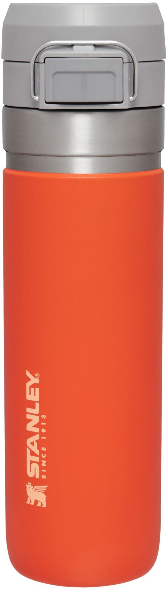 Stanley Quick Flip GO Water Bottle 24 OZ | Push Button Lid | Leakproof & Packable for Travel & Sports | Insulated Stainless Steel | BPA-Free | Tigerlily