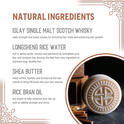 Viori Hamish & Co. Shampoo Bar - Aged Sandalwood - Shampoo for Men - Handcrafted with Scottish Islay and Whiskey Infused - Made from Natural Ingredients - Sulfate, Paraben, Cruelty, and Plastic-Free