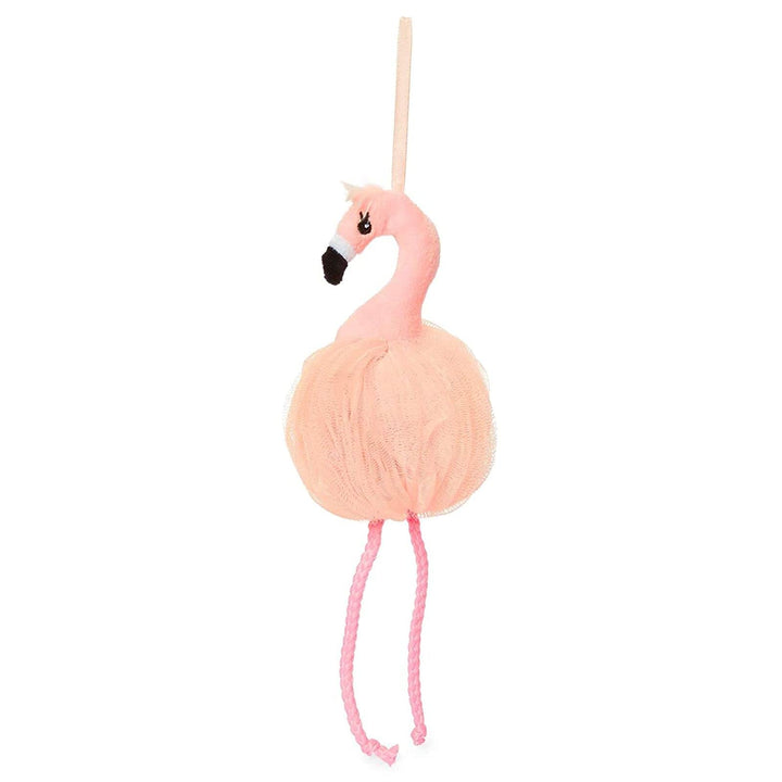 Juvale Pink Flamingo Loofah Bath Sponge Body Scrubber (3.5 x 11.5 in, 3 Pack)