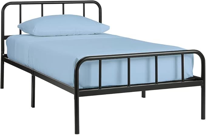 4 PC Cot Sheets 30x75, 100% Cotton Fitted Cot Sheet- Perfect for Narrow Twin/Rv Bunk/Camping Cot/Guest Bed Replacement, Sheets for Cot Bunk Bed-Fits Upto 6-8" Deep Mattress- Light Blue Solid