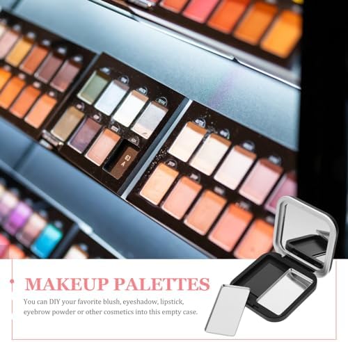2 Pcs Empty Magnetic Eyeshadow Palettes for DIY Cosmetics - Lipstick, Blush, Powder