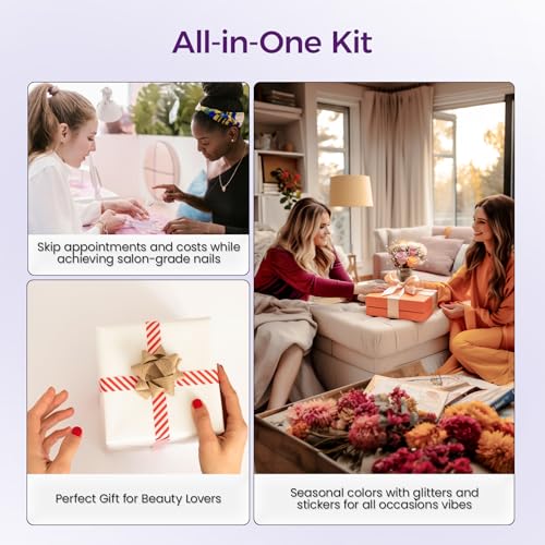 Poly Gel Nail Kit: 14 PCS PolyGel with Slip Solution Mini U V Nail Light Poly Gel Kit for Beginners with Everything Extension