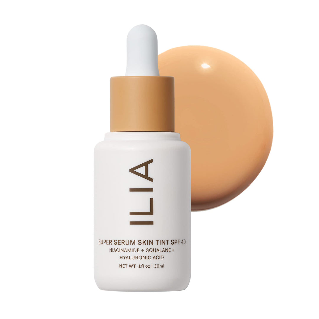 ILIA - Super Serum Skin Tint SPF 40 | Non-Comedogenic, Vegan, LIghtweight to Help Against Blue Light, Pollution while Hydrating,