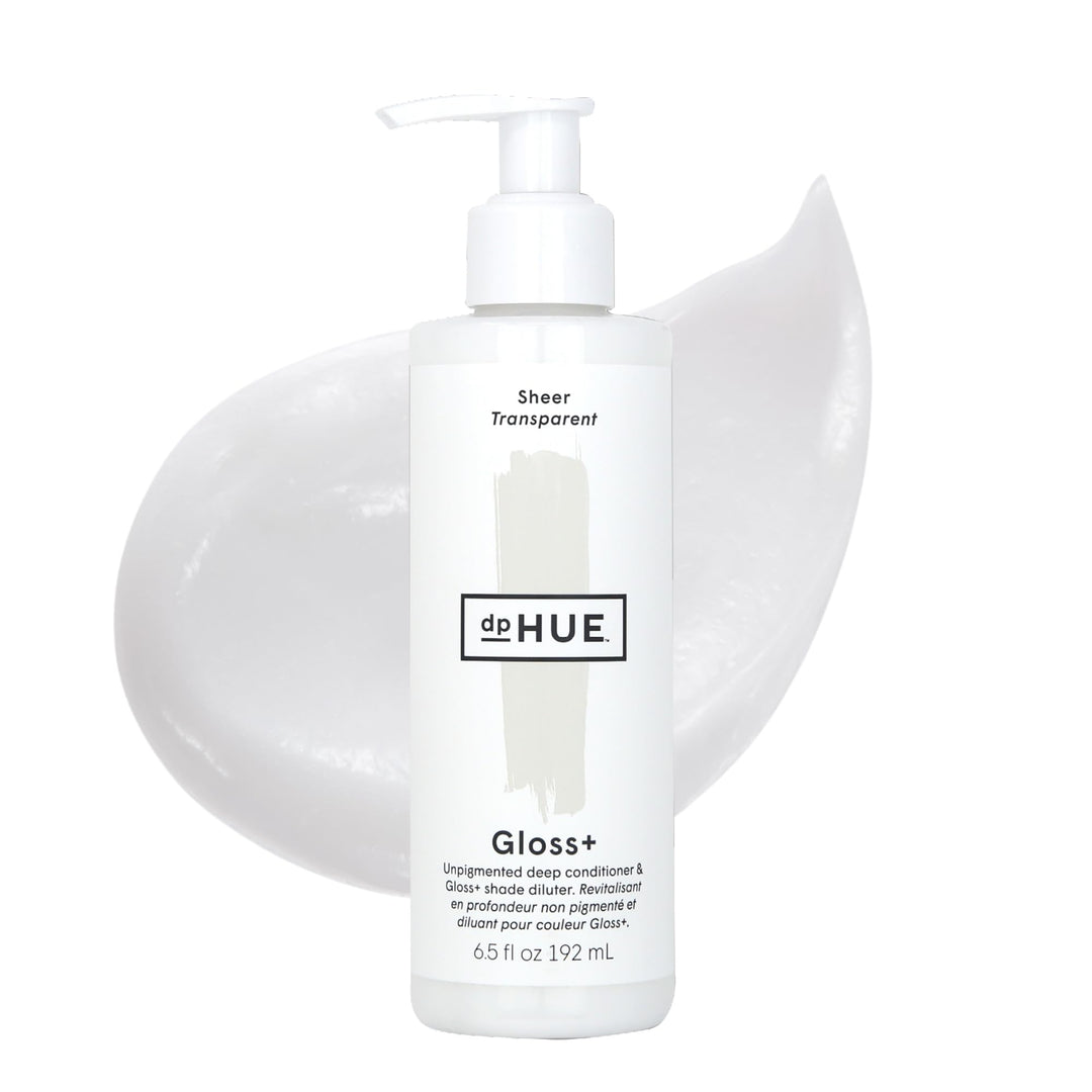 dpHUE Gloss+, Sheer - 6.5 oz - Unpigmented Deep Conditioner & Shade Diluter - Paraben, SLS & SLES Sulfate Free - Vegan, Leaping Bunny Certified