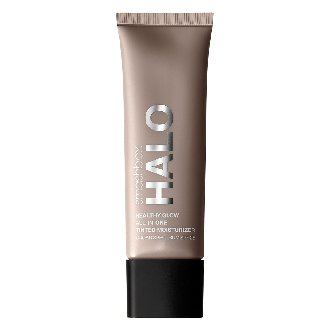Smashbox Halo Healthy Glow All-In-One Tinted Moisturizer SPF 25 | Light to Medium Coverage| Hyaluronic Acid, Oil free + Anti Humidity, 0.4 Fl Oz