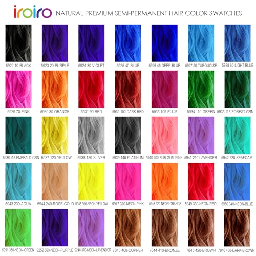 IROIRO Premium Natural Semi-Permanent Hair Color 45 Deep Blue (8oz)