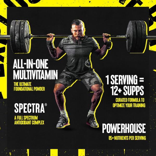 Animal Pak - Convenient All-in-One Vitamin & Supplement Powder - Zinc, Vitamins C, B, D, Amino Acids, Immune Support, Digestive Enzymes, and More - Daily Multivitamin for Women & Men - 60 Scoops