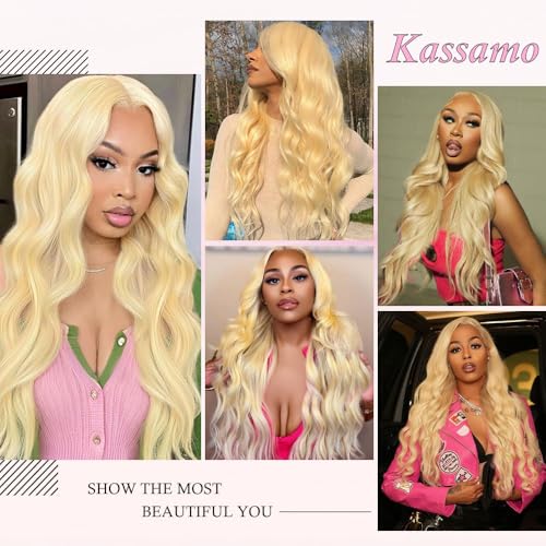 613 Lace Front Wig Human Hair 250 Density Blonde Wig Human Hair 13x6 HD Lace Frontal Wigs Body Wave Lace Front Wigs Human Hair Pre Plucked 613 30 Inch