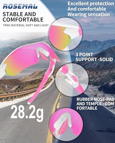 Polarized Sports Sunglasses for Men Women Youth Baseball Running Fishing Tennis Golf Cycling Driving Motor TAC UV400 TR90