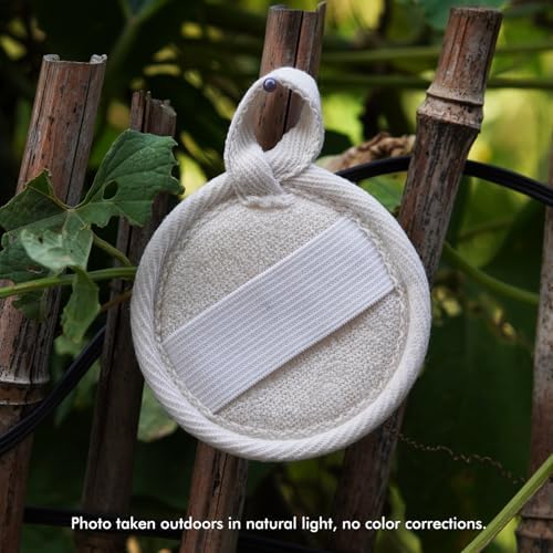 12 Pack Natural Loofah Face Scrubber & Exfoliator, Organic Exfoliating Facial Scrub Pads and Sponges for Women & Men