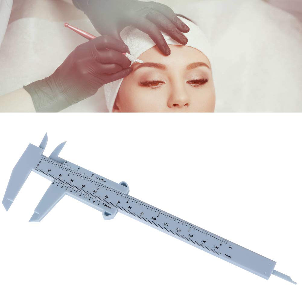 Eyebrow Ruler, Vernier Caliper Tattoo Eyebrow Ruler Eyebrow Stencil, Reusable Permanent Eyebrow Positioning Ruler For Makeup Mea