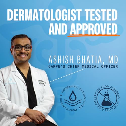 Carpe Sweat Absorbing Hand & Foot Lotion Bundle, Stop Sweaty Hands and Sweaty,Smelly Feet, Dermatologist Recommended