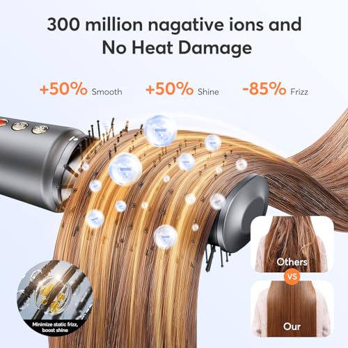 5 in 1 Air Wrap Hair Styler for Women - High-Speed Frizz-Free Hair Dryer Brush, Ion Fast Drying Auto Wrap Cruler, No Heat Damage Air Styler Wrap - Curl, Volumize, Straighten, Gift Idea