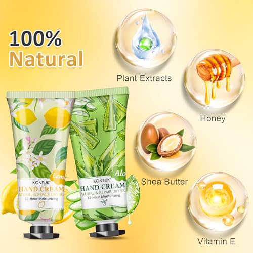 64 Pack Moisturizing Hand Cream Set For Women, Bulk Hand Lotion Travel Size for Dry Cracked Hands, Mini Hand Cream for Mom Gifts, Teacher Gifts, Thank You Gifts and Small Gifts for Women