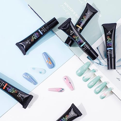 Biutee Nail Stamping Polish Gel 24 Colors 5ML UV LED Stamping Gel Nail Polish Special Printed for Nail Stamp Plate Stamper