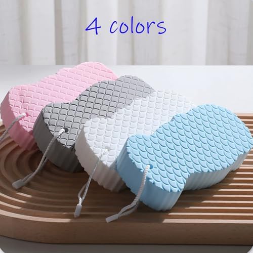 Berosely Skin Sponge,3D Super Soft Exfoliating Bath Sponge，Gentle Apparent Exfoliation for Smooth and Glowing Skin，berosely Sponge（4pcs）