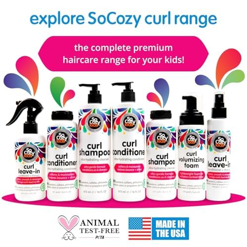Cozy Leave-In Conditioner Spray | Paraben-Free Detangler for Kids' Curly Hair