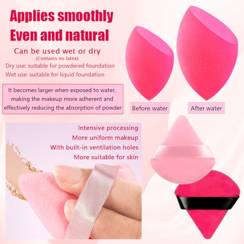 33PCS Makeup Foundation Brushes Tool Set with Sponges, Eyelash Curlers, Powder Puffs, Silicone Washing Bowls, Eye Aids, Nano Spray Bottles, Exfoliating Face Brushes, Eyebrow Trimming, Storage Bag