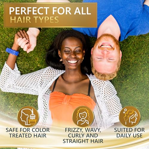 Coconut Shampoo and Conditioner Set - Sulfate Free and Paraben Free Intense Moisturizing Treatment with Jojoba - For Hydrating Your Scalp and Restoring Dry and Damaged Hair