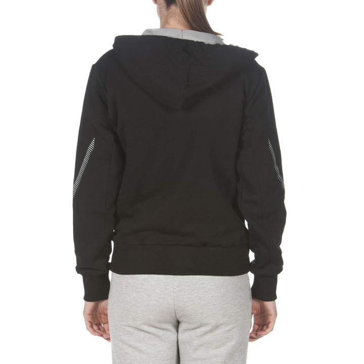 ARENA Standard Team Line Full Zip Hooded Jacket for Men and Women, Black, XS