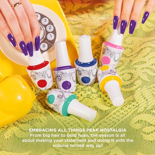 Gelish Let's Roll Summer Collection - Long-Lasting Soak Off Gel Nail Polish, Vibrant Color, High Shine, Chip-Resistant Formula, Professional Quality