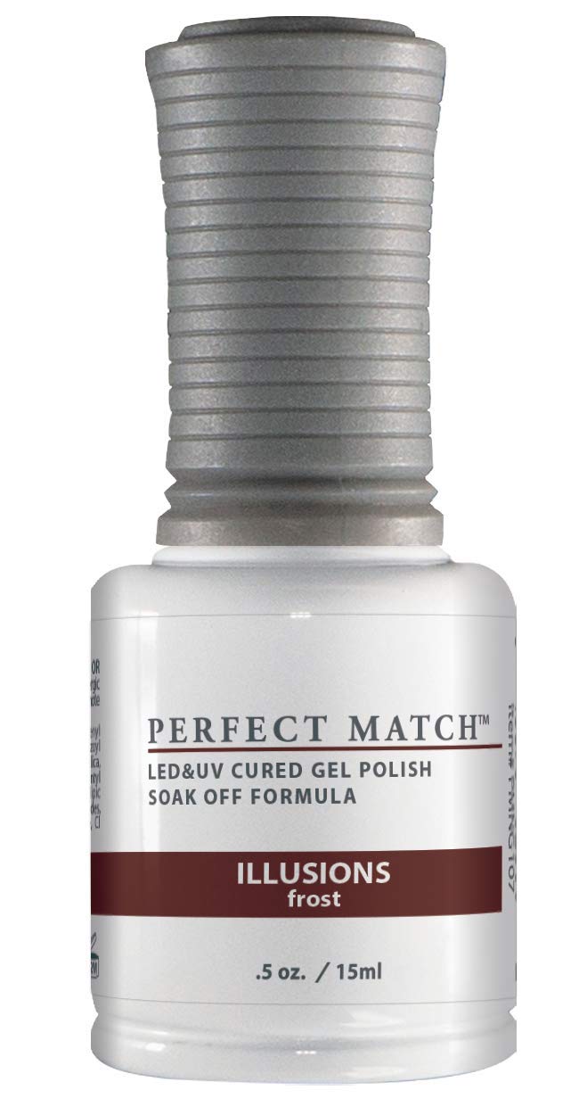 Lechat Perfect Match Gel Polish, Illusions, 0.5 Fl Oz (Pms107)