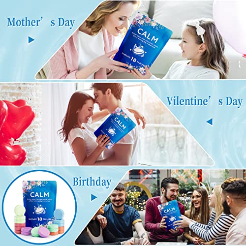 18-Pack Shower Steamers Aromatherapy, Shower Bath Bombs with Individually Wrapped, Variety Shower Tablets, Mothers Day Presents for Mom, Birthday Presents for Women