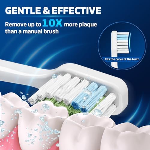 12 Pack Toothbrush Replacement Heads Only for Aquasonic Duo Series and Home Dental Center, Not Compatible with AquaSonic Other Series - 6 White + 6 Black
