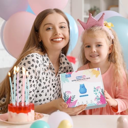 9 PCS XXL Polar Bear Natural Bath Bombs for Kids with Surprise Toys Inside, Bubble Bath Fizzy Balls Gift Kit for Girls Boys Children's Day Birthday Christmas Halloween