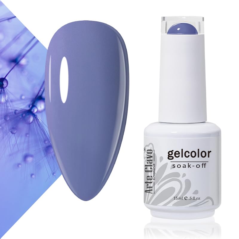 Arte Clavo 15Ml Blue Violet Nail Polish Gel Collection Rich Violet Purple Nail Color Gel Nail Polish Soak Off Uv Led Nail Gel Po