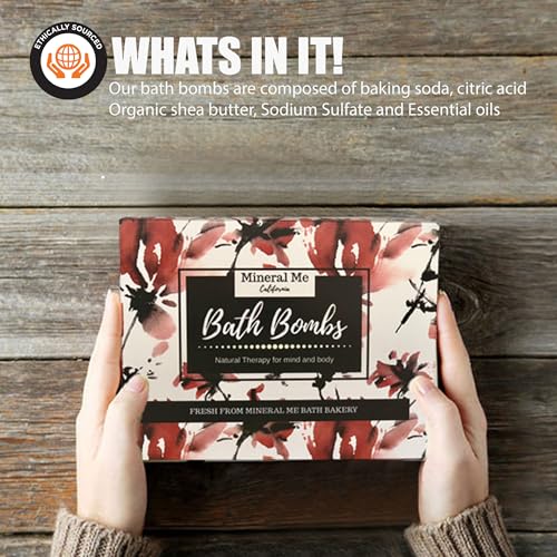 Bath Bombs for Women Relaxing with Inspirational Messages, 12 Natural and Organic Bath Bombs with Essential Oils & Skin Moisturizing Shea Butter. Birthday Gift, Appreciation Gift for Wife Girlfriend