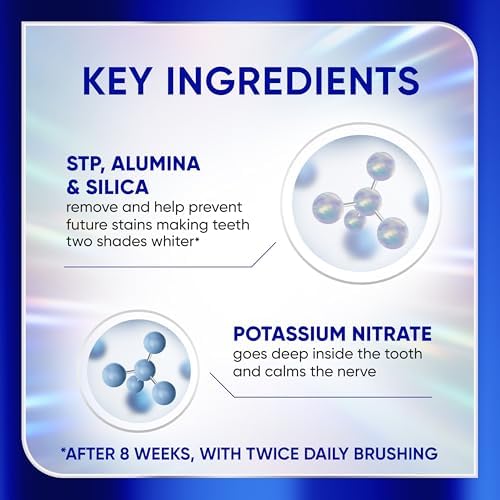 Sensodyne Clinical White Toothpaste Clinically Proven Whitening for Sensitive Teeth, Stain Protector, 3.4 oz x 3