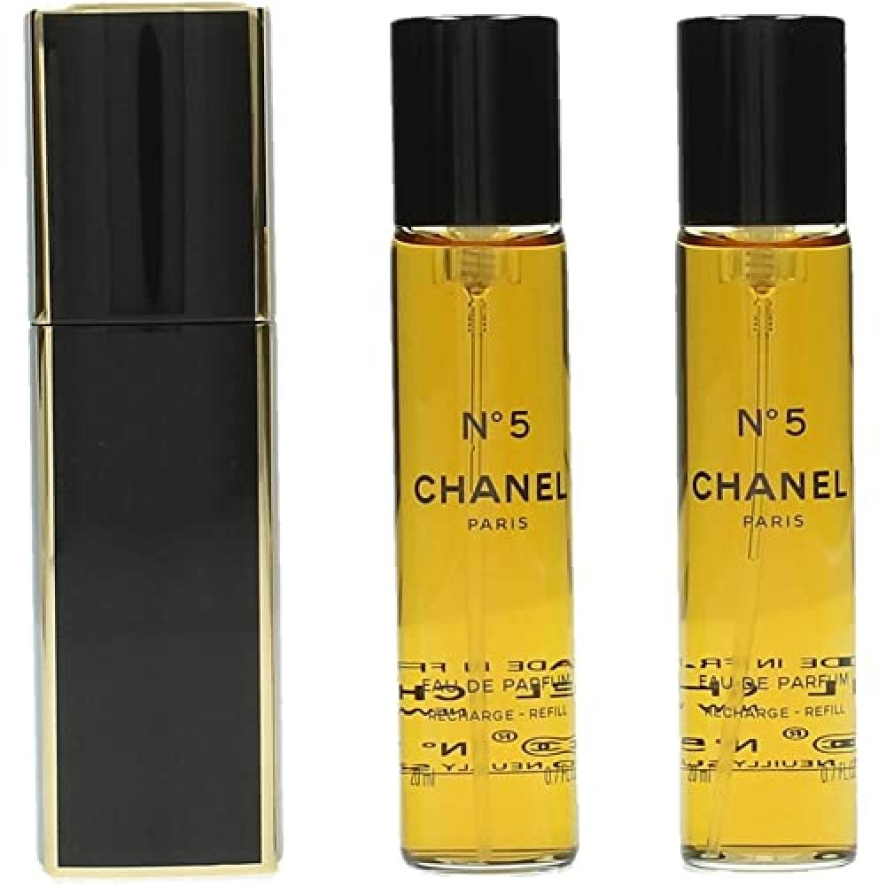 Chanel No.5 Eau De Parfum Purse Spray And 2 Refills - No.5 - 3X20Ml/0.7Oz