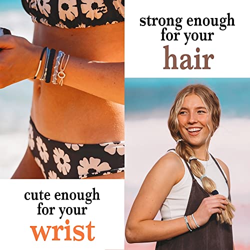 K'lani Hair Tie Bracelets for Women - Elastic Hair Bands That Double as Stylish Jewelry - Dream - Medium
