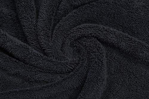 PERFEHAIR Black Salon Towels (2-Pack, 16 X 27 Inches)-Barber Hand Cotton Towel for Gym, Bath, Spa, Shaving, Shampoo