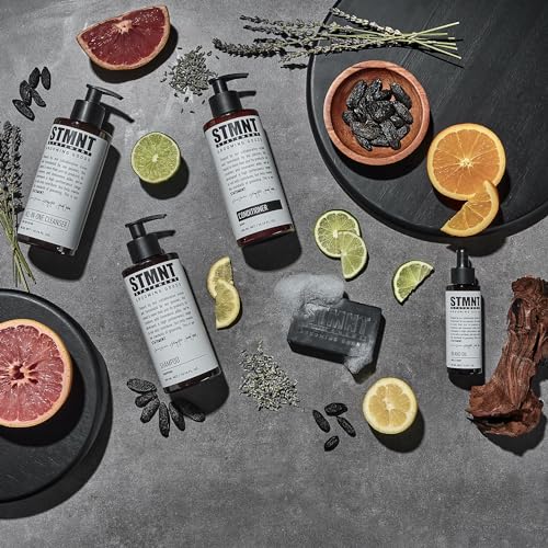 STMNT Grooming Goods Conditioner | Softens Hair | Restores Shine | Moisturizing Formula w/Activated Charcoal & Menthol | All Hair Types