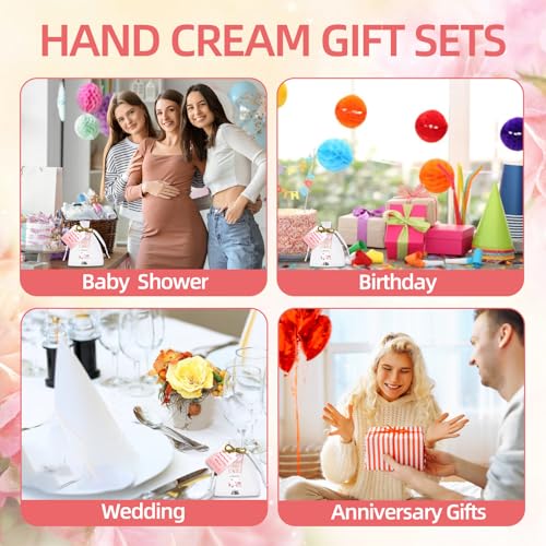Multipurpose Baby Shower Party Favors - 40 Pack Hand Cream Sets, Wedding & Thank You Gifts for Guests