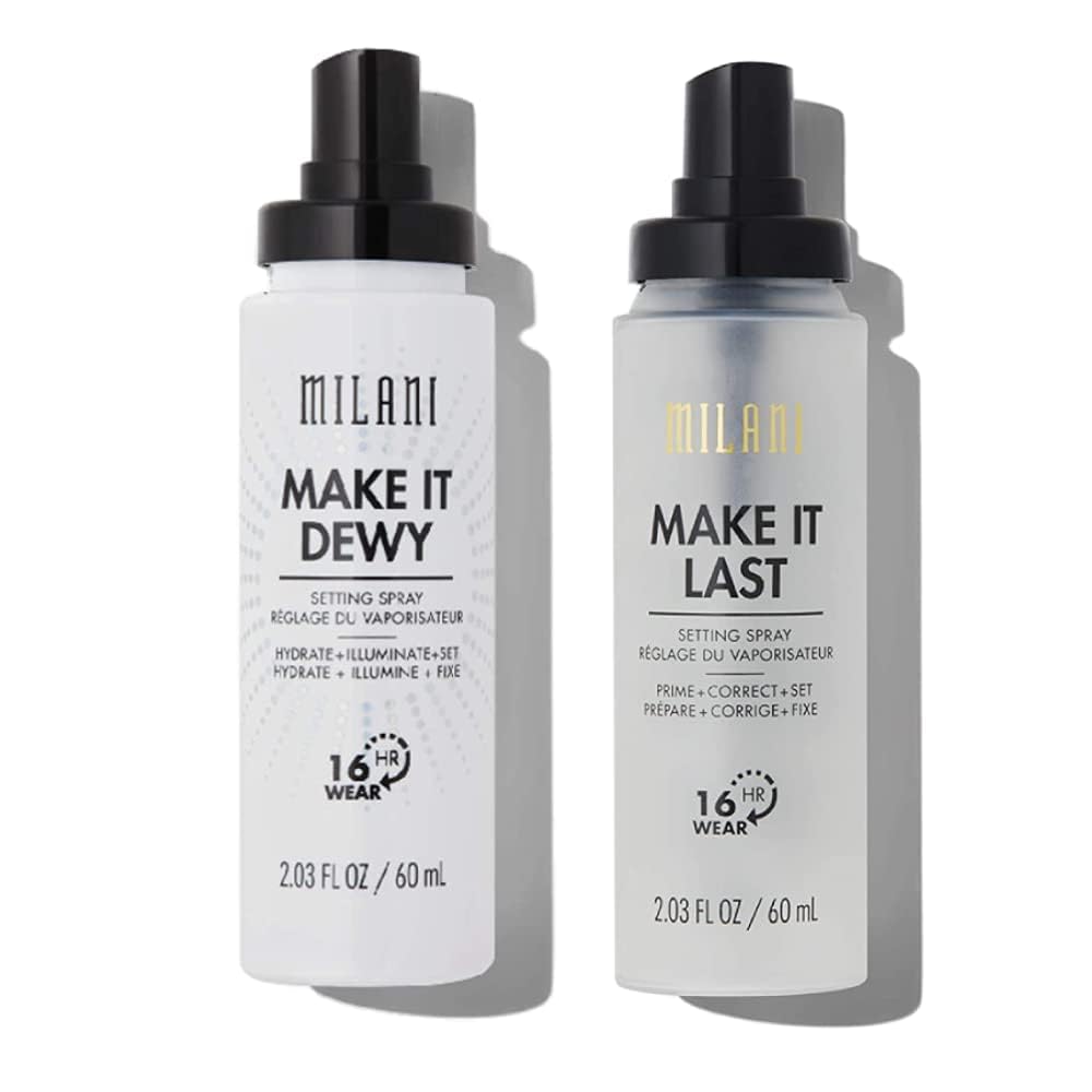 Milani Setting Spray & Primer | 3-in-1 Hydrating Makeup Setting Spray | 2 Pack