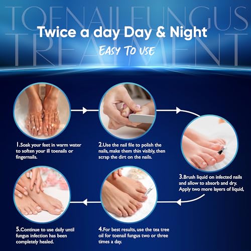 Fungus Treatment for Toenails, Toe Nail Fungus Treatment Extra Strength, Toenail Fungus Treatment, Fast Acting - 2 Packs, Black