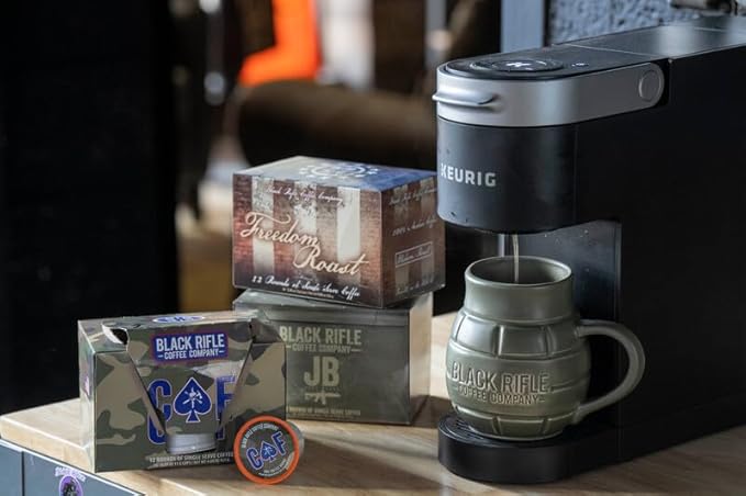 Black Rifle Coffee Company CAF, Medium Roast K Cups, 50 Single Serve Coffee Pods