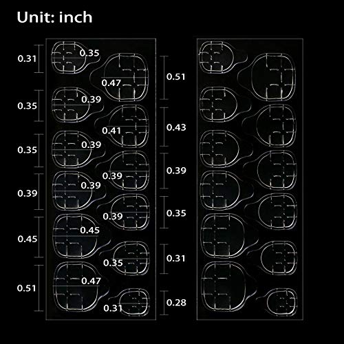 Allstarry 2400pcs (100 Sheets) Adhesive Tabs Ultrathin Waterproof Breathable Double-Sided Jelly Nail Sticker Super Sticky False Nail Glue Sticker Transparent Flexible for Manicure