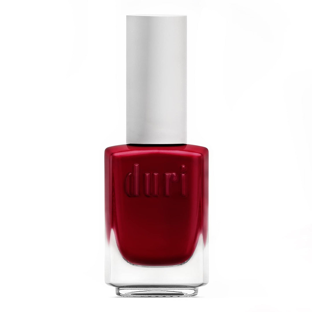 Duri Nail Polish, 664 Paint The Town, Medium Red, Full Coverage, Glossy Finish, Quick Drying, 0.45 Fl Oz