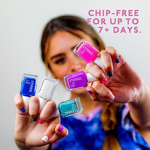 Eternal Nail Polish Set 5 Piece Kit: Long Lasting, Quick Dry and Cruelty Free. Made in USA - 0.46 Fluid Ounces Each (Tie Dye)