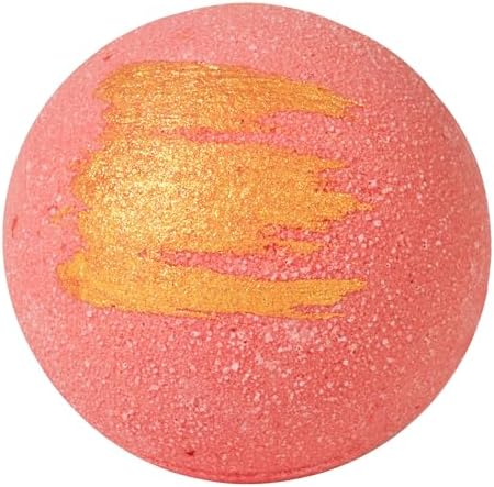 ANIHANA Bath Bombs with Coconut Oil, Paraben Free, Hand-Crafted Luxury Fizzers, Refreshing Peach Smoothie Scent, 6.3 oz Each, 3 Pack
