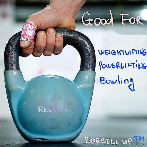 Barbell UP Professional Weight Lifting Thumb Tape - Protects Finger Tape, Adhesive for Powerlifting, Yoga & Gym, Hand Grip Support for Weightlifting, Deadlift, Barbell Hook Grip (Skull)