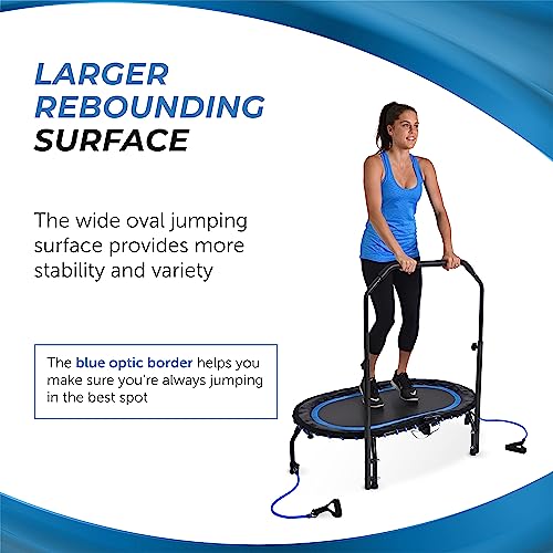 Stamina Fitness Trampoline - Exercise Trampoline with Smart Workout App - Indoor Trampoline Fitness Rebounder