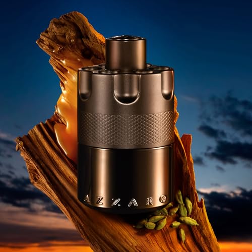 Azzaro The Most Wanted Eau de Parfum Intense - Seductive Mens Cologne Gift Set - 3-Piece Set Includes Full Size Fragrance (100ml) + Travel Size Spray (10ml) + Hair & Body Wash (75ml) - Gifts for Men