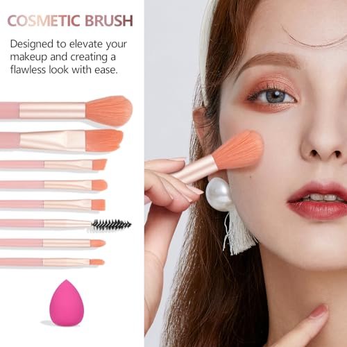Makeup Kit For Girls Gift, Make up Kit For Women Full Kit Includes Sponge Eyeshadow Liquid Lipstick Concealer Eyeliner Eyebrow Makeup Bag