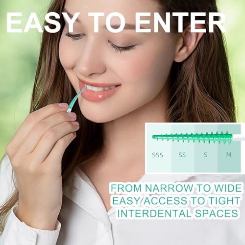 168PCS Dental Picks for Teeth Cleaning,Disposable Interdental Brushes Between Teeth,Dental Brush Picks for Teeth Health and Cleaning,Dental Floss Picks,Braces Flossers