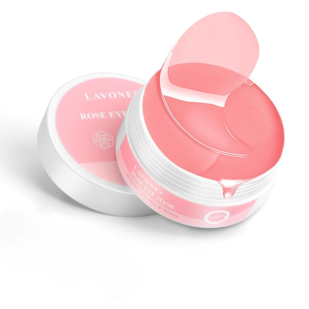 Eye Mask-30 Pairs Rose Under Eye Patches Skin Care Products,Eye Masks Skincare For Dark Circles And Puffiness, Reduce Wrinkles,